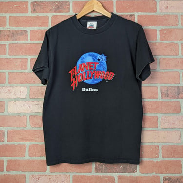 Vintage 90s Planet Hollywood Dallas ORIGINAL Restaurant Tee - Medium 