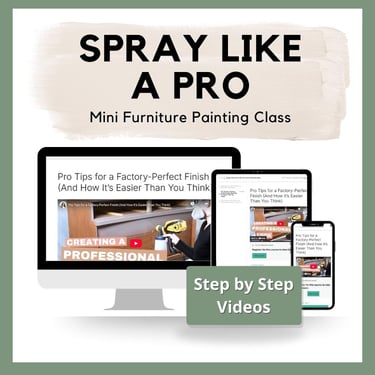 Spray Like a Pro: Mini Furniture Painting | Class Video Course For Beginners to Flippers | Updating Furniture | Step By Step Guide 