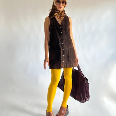 Vintage Late 1960s Brown Suede Mini Dress / Mod | Ela Navega Store -  Wollongong, Australia | ATTIC