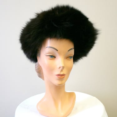 1960s Dark Brown Fur Hat 