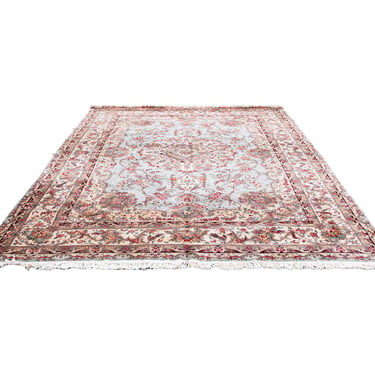 French Aubousson Design Hand Knotted Rug 9’x12’ 