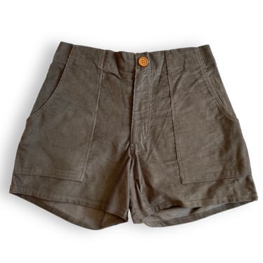 90s shorts / corduroy shorts / 1990s grey corduroy elastic waist OP style adventure shorts Medium 
