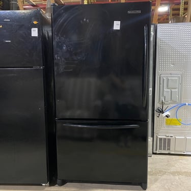 Black KitchenAid Bottom-Freezer Refrigerator KBRA20EMBL