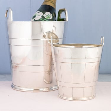 English Silverplate Champagne and Ice Bucket