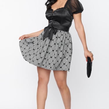 Houndstooth Bow Skirt