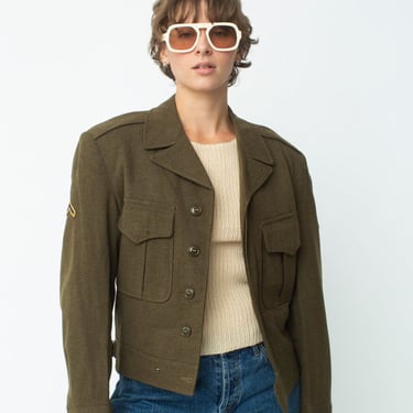 Military Cropped Jacket