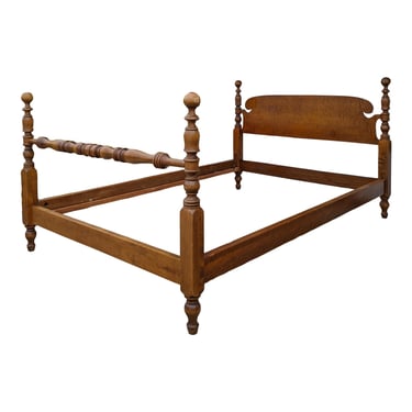 COMING SOON - Antique Wavy Birdseye Maple Full Size Cannonball Bed