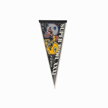 1997 Green Bay Packers Felt Pennant Champions New England Patriots Vintage NFL 