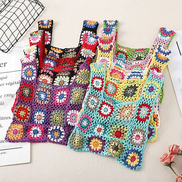 Vintage Handmade Crochet Bag - Exquisite Handcrafted Handbag