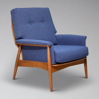 Restored Vintage Danish Teak Lounge Chair - Mid Century Modern Scandinavian Furniture 