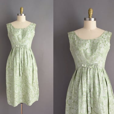 1960s dress | Gorgeous Silver Sparkly Mint Green Bridesmaid Wedding Dress | Small Medium | 60s vintage dress 