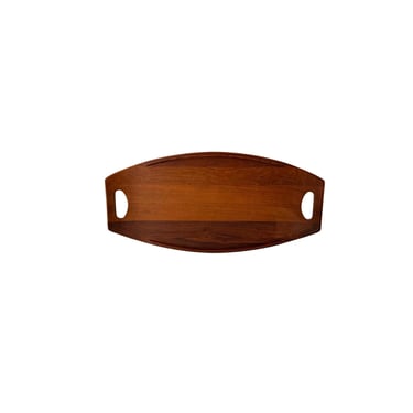 Large MCM Dansk Designs Staved Teak Tray 