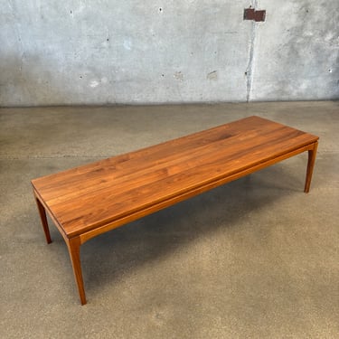 Ace-Hi Solid Walnut Long & Low Coffee Table