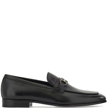 Ferragamo Men Gancini Leather Loafers