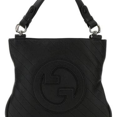 Gucci Women Black Leather Small Gucci Blondie Shopping Bag