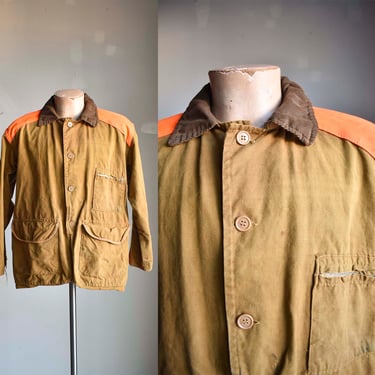Vintage Coronel Hunting Jacket / Vintage 60s/70s Hunting Jacket / Canvas Water Repellent Hunting Jacket S/M / Vintage Workwear Jacket 