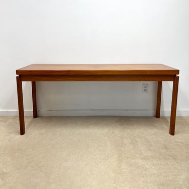 mid century teak long console table KT danish modern 