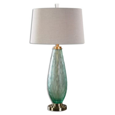 Sea Green Glass Lamp 