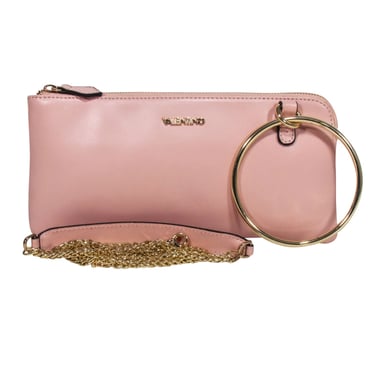 Valentino by Mario Valentino - Blush Pink Leather Slim Crossbody Bag