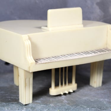 Vintage Plastic Grand Piano Coin Bank | Plastic Masters Coin Bank | Novelty Coin Bank 