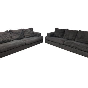 Gray Plush Couches