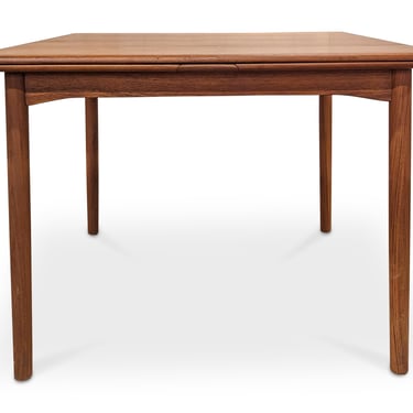 Square Teak Dining Table w Two Leaves - 022426
