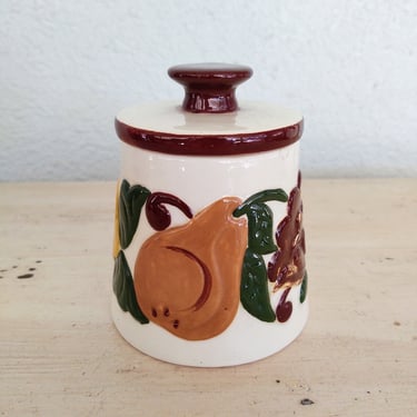 Handmade Pottery - Fall Inspired Sugar Container - Year Unknown 