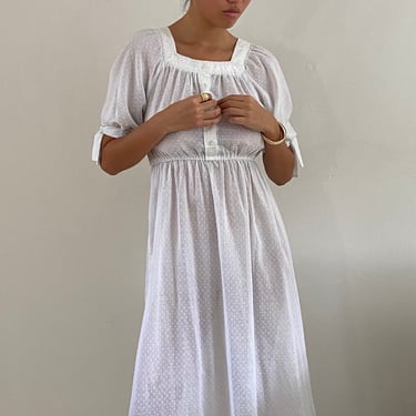 70s sheer cotton voile dress / vintage white cotton | ReCAP Vintage Studio  - Narberth, PA | ATTIC
