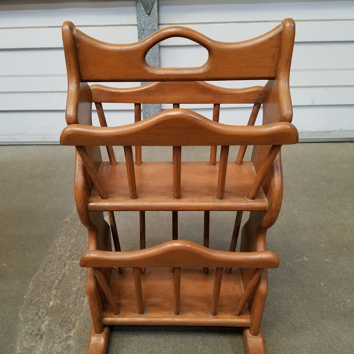 Vintage 2-Tier Double Magazine Rack | Earthwise Architectual Salvage ...