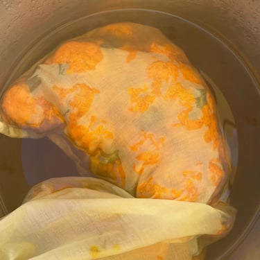 Introduction to Natural Dyes and Paints workshop: Marigold and Madder Root