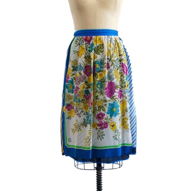 Silk Wrap Skirt Medium Upcycled Scarf Design Summer Fashion Boho Style Clothing Sustainable Fashion Unique Handmade Creation | Ellemichelle 