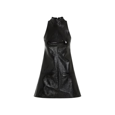 Courreges 2 Pockets Vinyl A-Line Dress Women