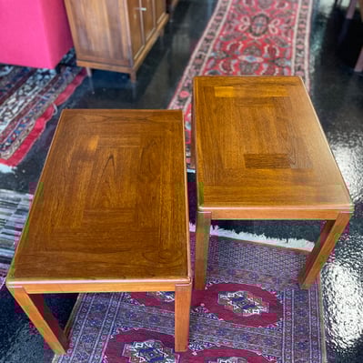 Danish Teak Side/End Tables by Vejle &amp; Stole of Møbelfabrik