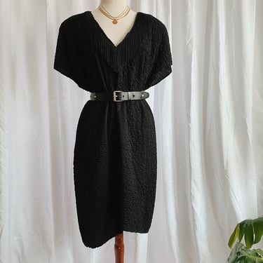 Vintage Fringe V-Neck Dress 