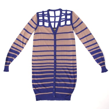 Jean Paul Gaultier Caged Stripe Cardigan