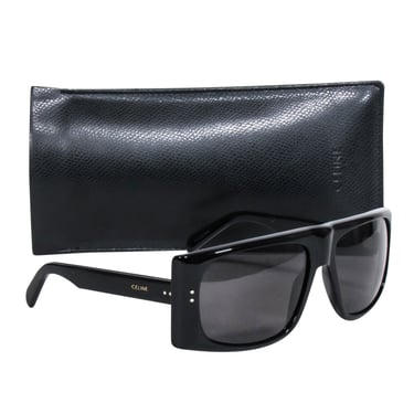 Celine - Black Rectangular Large Sunglasses