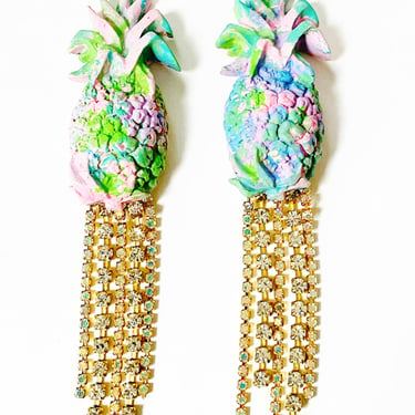 HTT x BZ - Marbled Pineapple Earrings