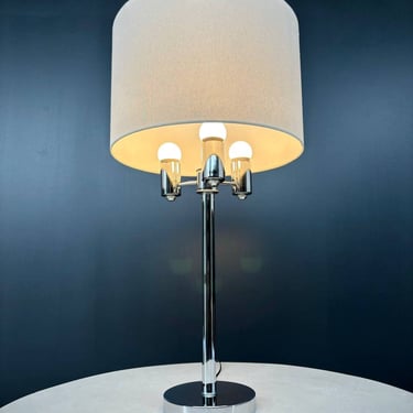 Mid-Century Modern Chrome Table Lamp, c.1960’s 