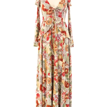 Holly's Harp Floral Knit Maxi Dress