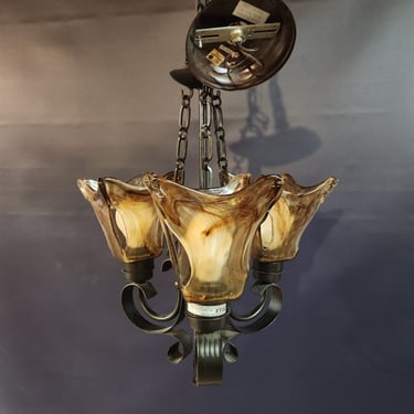 3 Arm Oil Rubbed Bronze Chandelier 16.5W x 37.5H