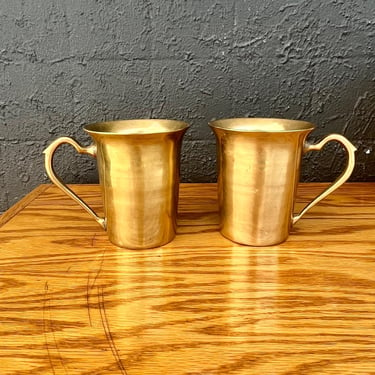 Pair of Brass Mugs