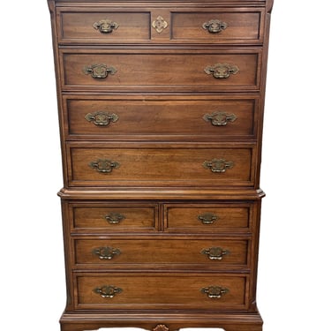 Davis Furniture 9 Drawer Highboy Chest Dresser Chippendale Style EK221-33