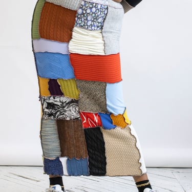 FiOT - Rainbow Patchwork Maxi Skirt (XL/1X)