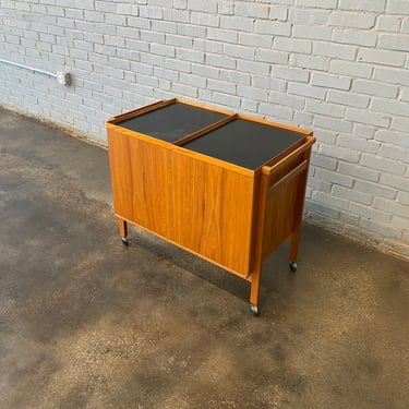 Teak Bar Cart by Niels Erik &amp; Glasdam Jensen