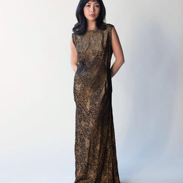 1930s Gold lamé Dress 