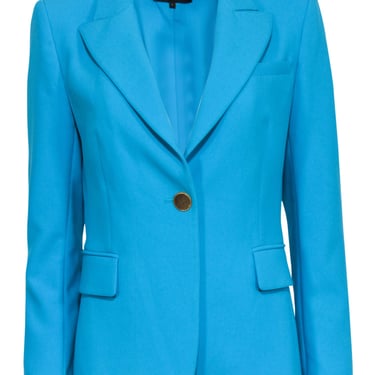 Kobi Halperin - Turquoise Blazer w/ Padded Shoulders Sz S