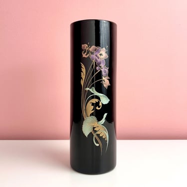 Floral Design Cylinder Vase 