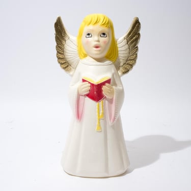 Vintage Christmas Angel Blow Mold, Singing Angel, Empire 