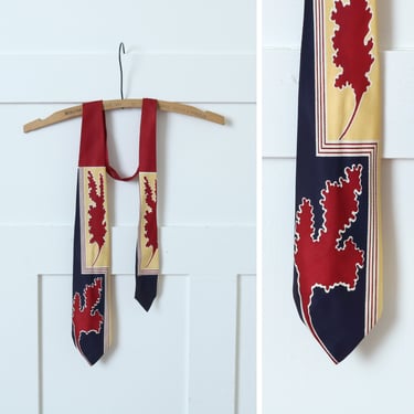 40s 50s Swing Tie Arrow Abstract Print