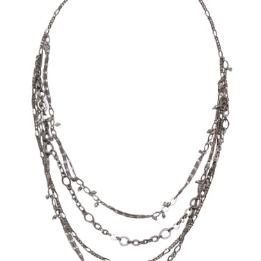 Chan Luu - Silver Toned Multi Strand Necklace